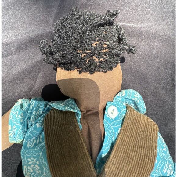 Antique Handmade African American Girl doll from Simplicity Pattern Cute! - Picture 10 of 10